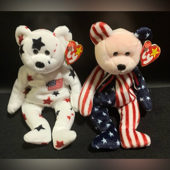 Ty Other - Ty Spangle Bear with Stars and Stripes